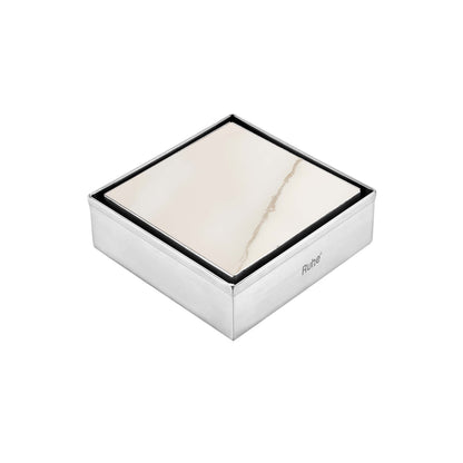 Tile-Insert Shower Drain Channel (4 x 4 Inches)