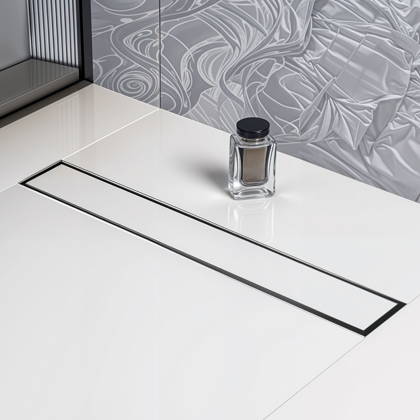 Tile-Insert Shower Drain Channel Coloured (3 Inches)