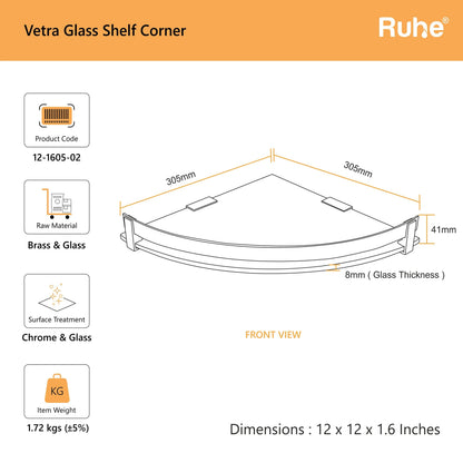 Vetra Glass Shelf Corner