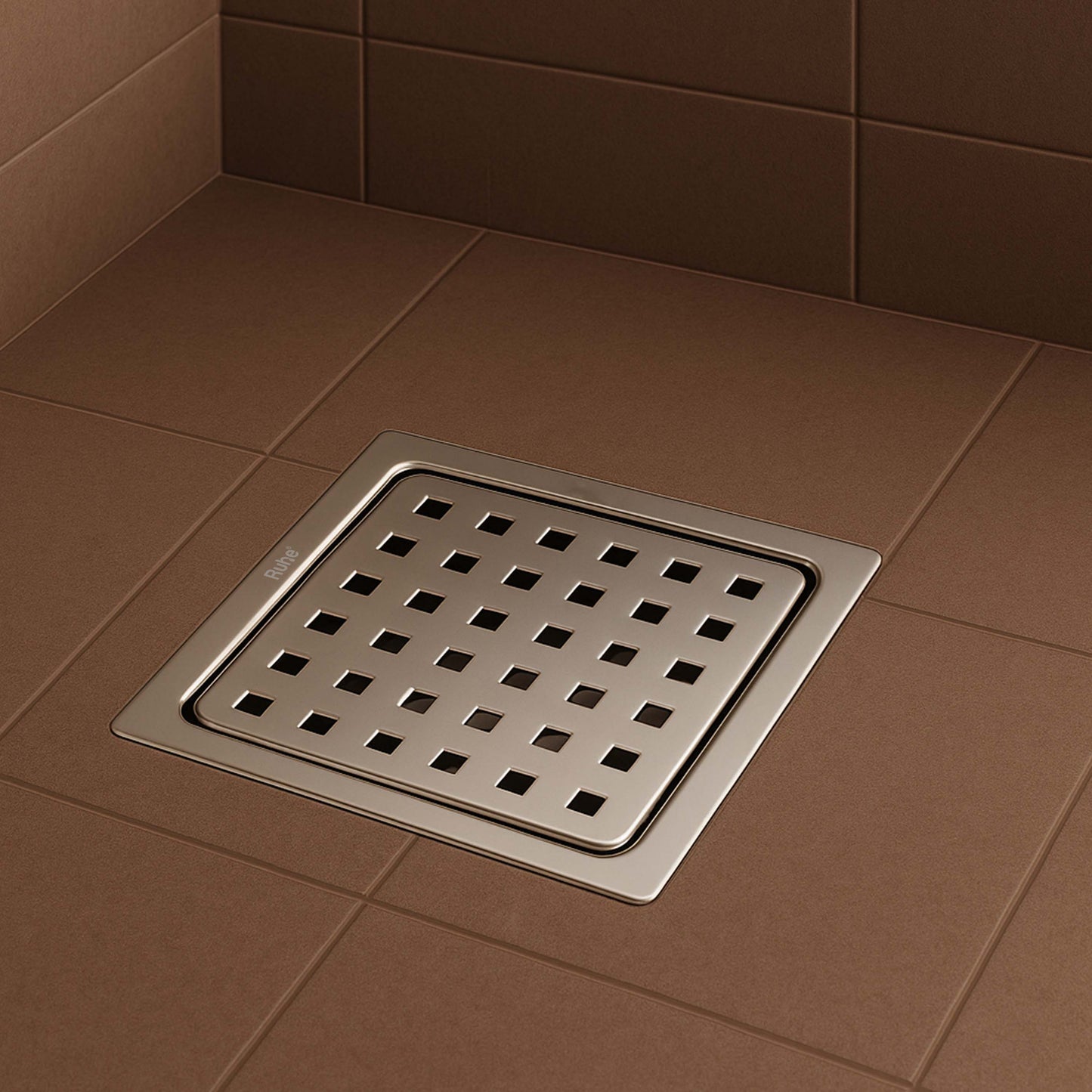 Check Square Flat Cut Floor Drain