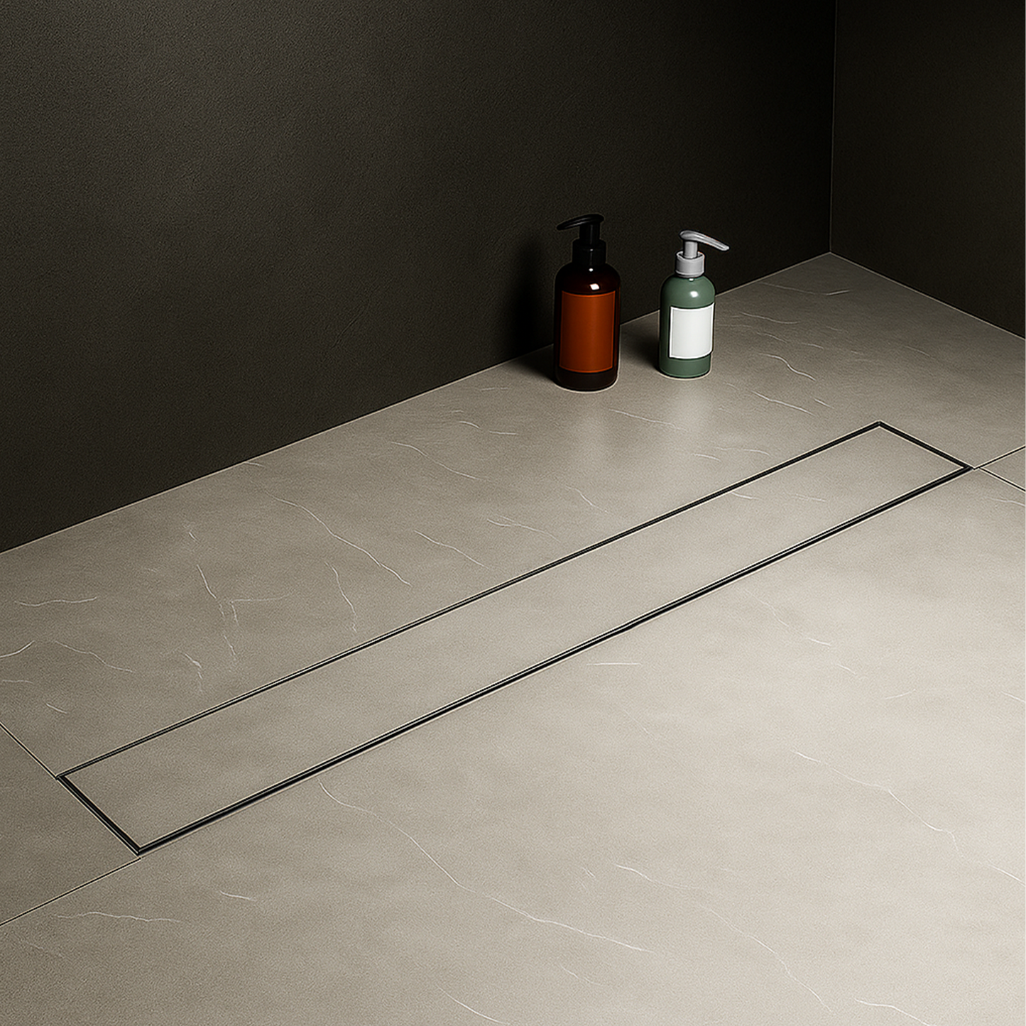 Tile-Insert Shower Drain Channel (3 Inches)