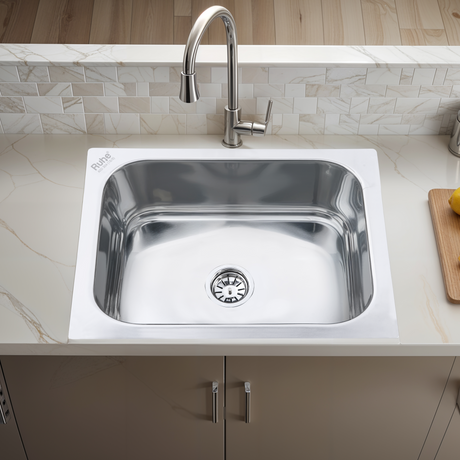Single Bowl Kitchen Sink (24 x 18 x 9 Inches)