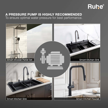 Smart Kitchen Sink (30 x 18 x 9 Inches) Pressure Pump Recommended