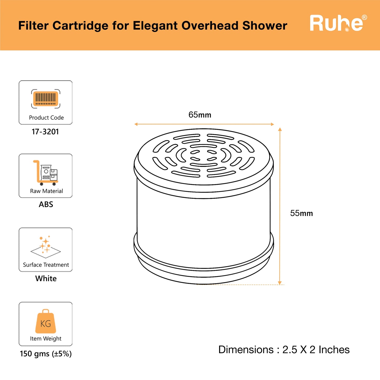 Cartridge for Elegant Overhead Shower