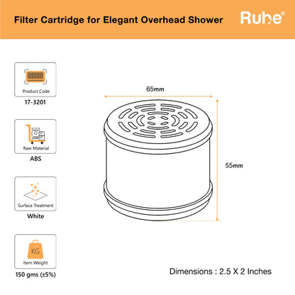 Cartridge for Elegant Overhead Shower