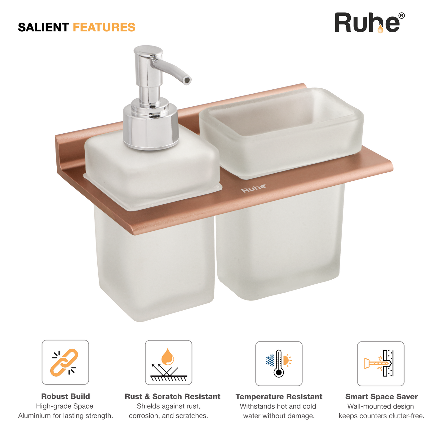 Ember Soap Dispenser With Tumbler Holder
