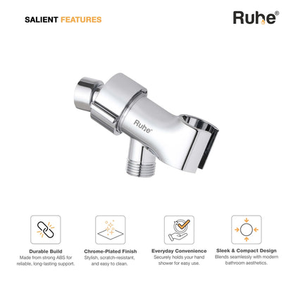 Duplex Hand Shower Holder with Adjustable Connector
