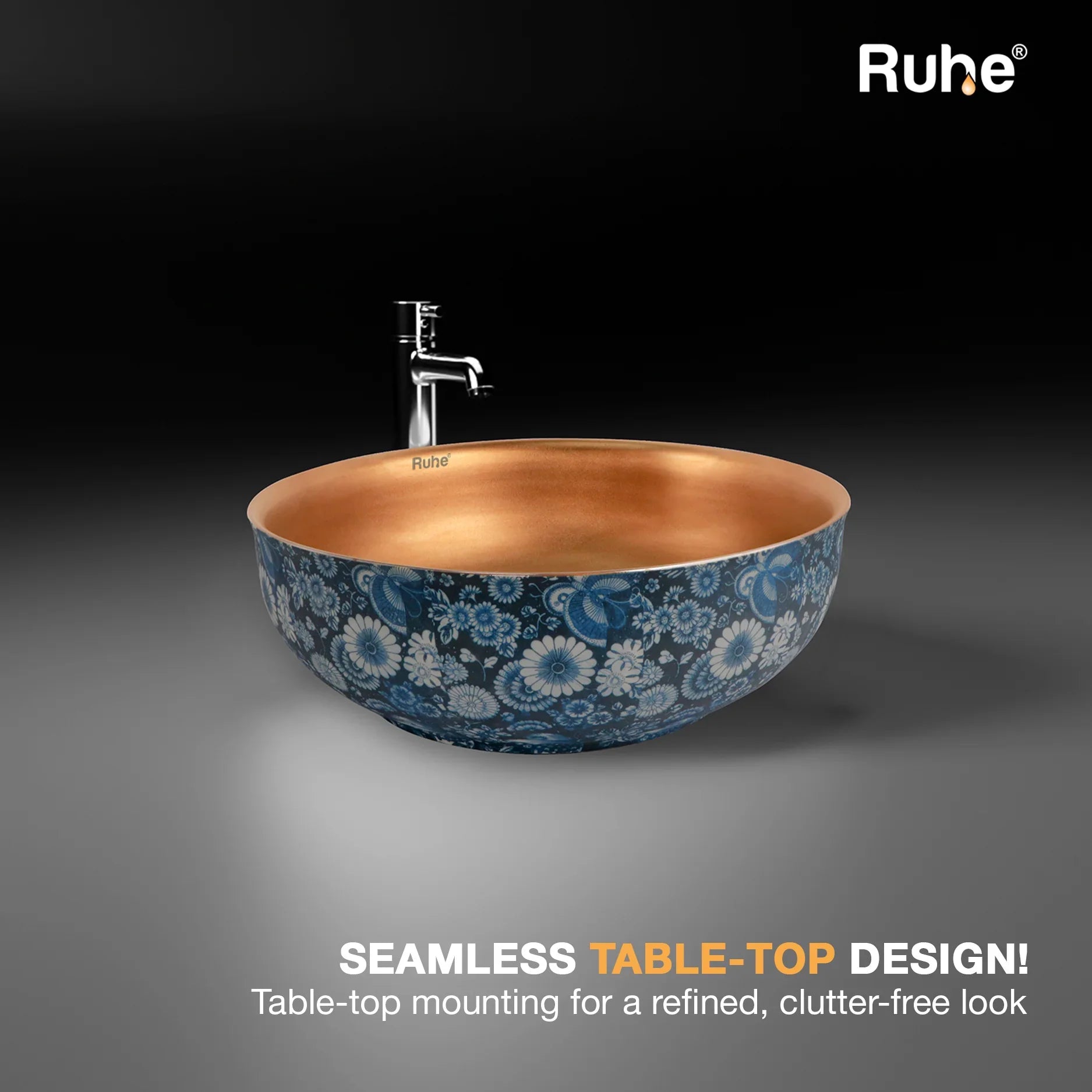 Flora Table Top Wash Basin (Clutter free look)
