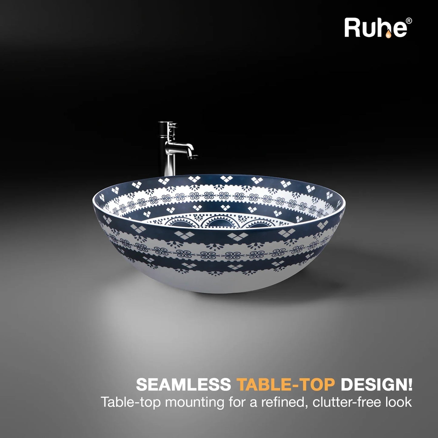 Zine Table Top Wash Basin (Clutter free look)