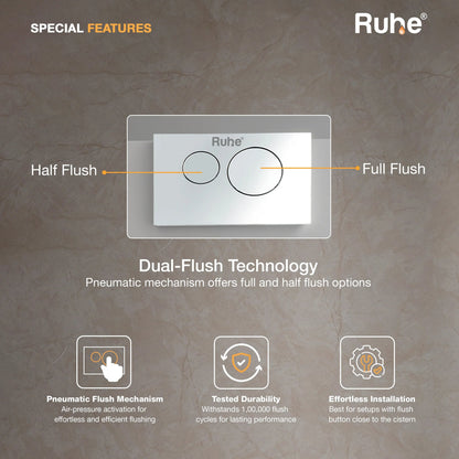 Pneumatic Concealed Cistern for Western Commode with Full Frame