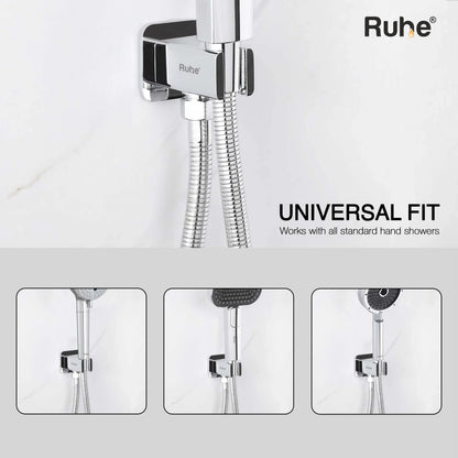 Square Hand Shower Holder with Connector
