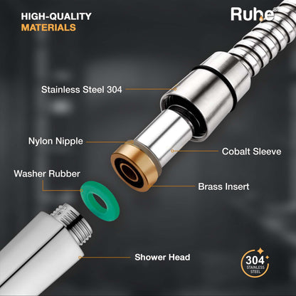 Target Health Faucet with Dual Flow and 1 Meter 304-Grade SS Hose & Hook