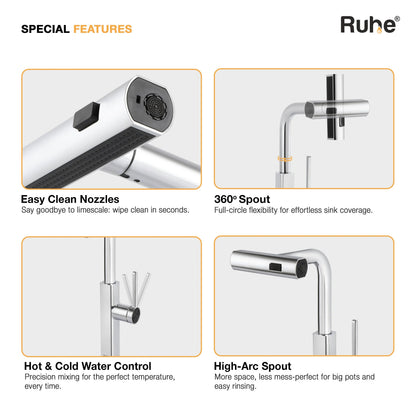 Arrow Triple Flow Pull-Out Kitchen Mixer Faucet