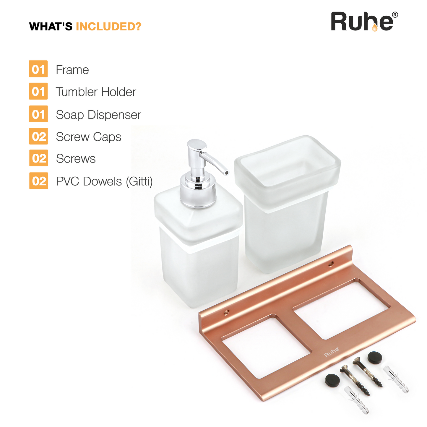 Ember Soap Dispenser With Tumbler Holder