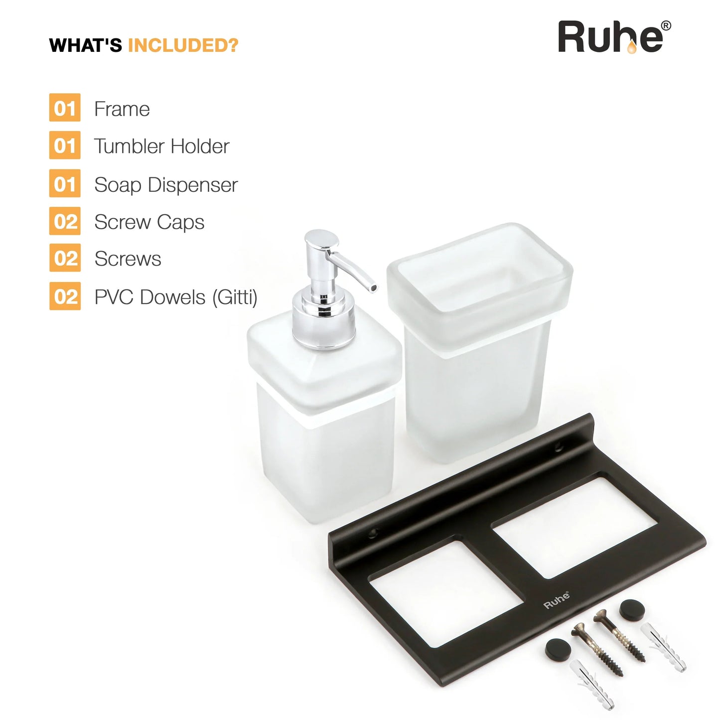 Ember Soap Dispenser With Tumbler Holder
