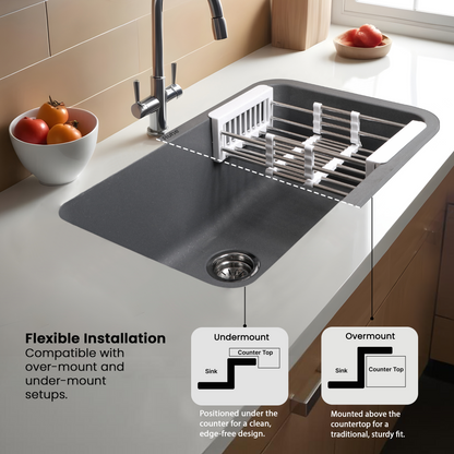 Quartz Single Bowl Kitchen Sink (31 x 19 x 9 Inches)