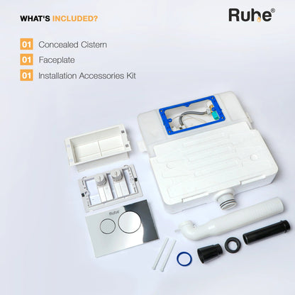 Pneumatic Concealed Cistern for Western Commode