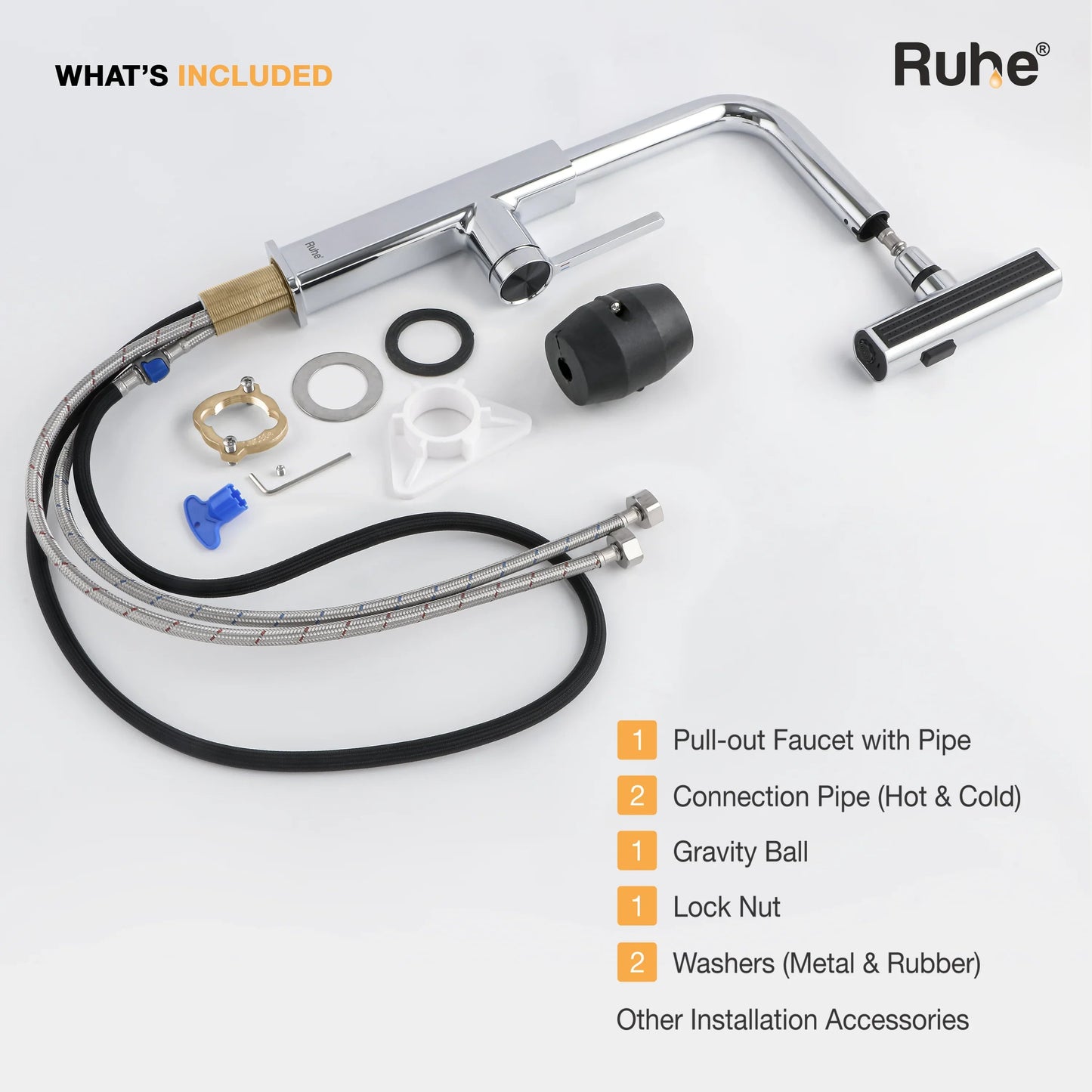 Arrow Triple Flow Pull-Out Kitchen Mixer Faucet