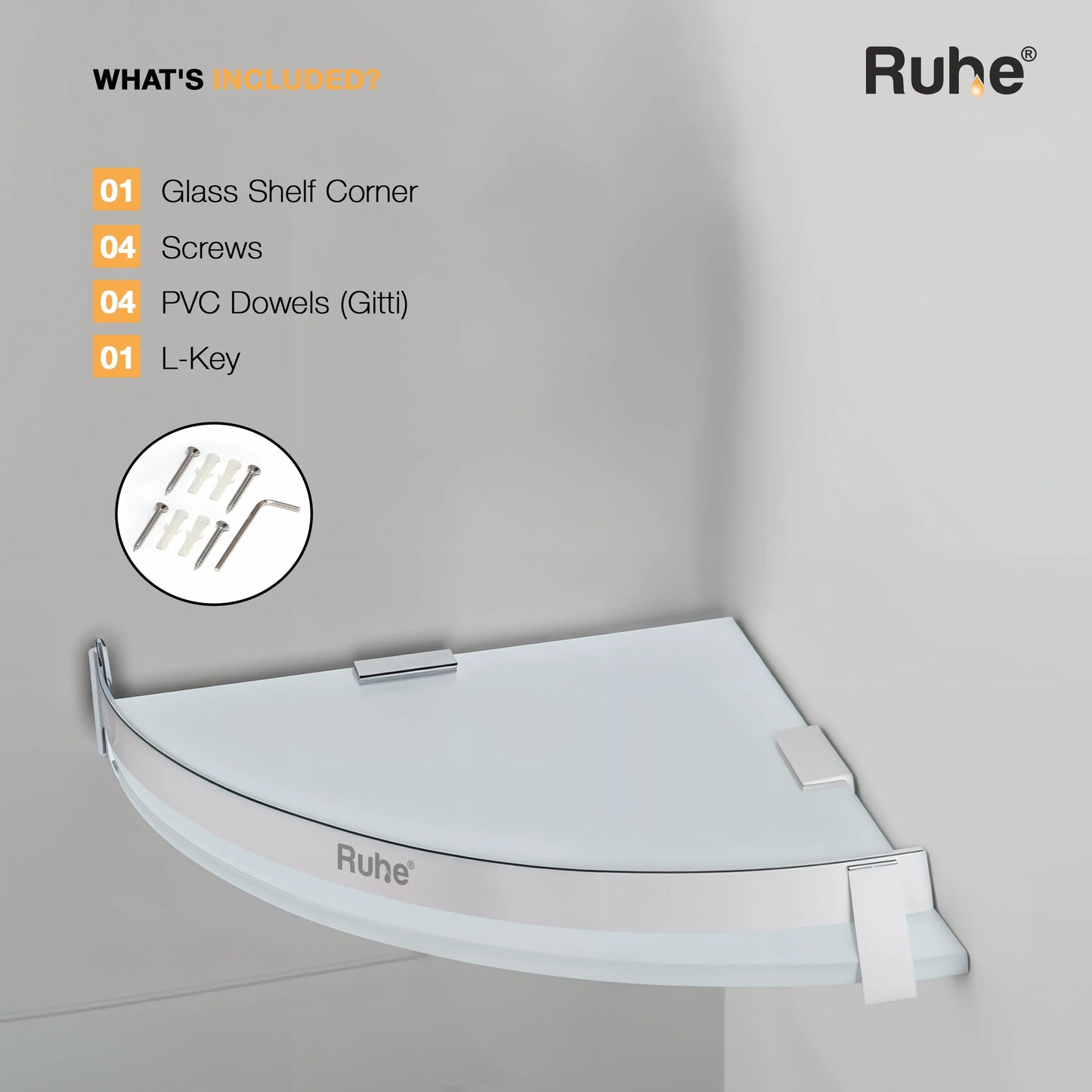 Vetra Glass Shelf Corner