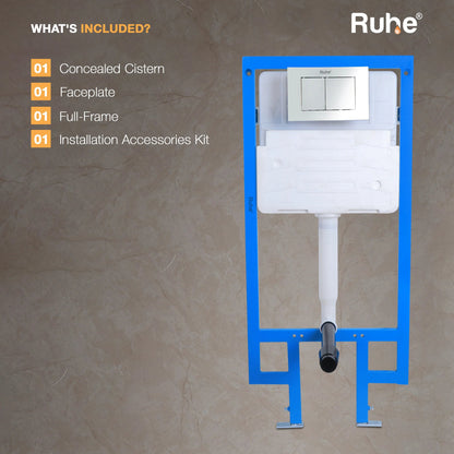 Mechanical Concealed Cistern for Western Commode with Full Frame