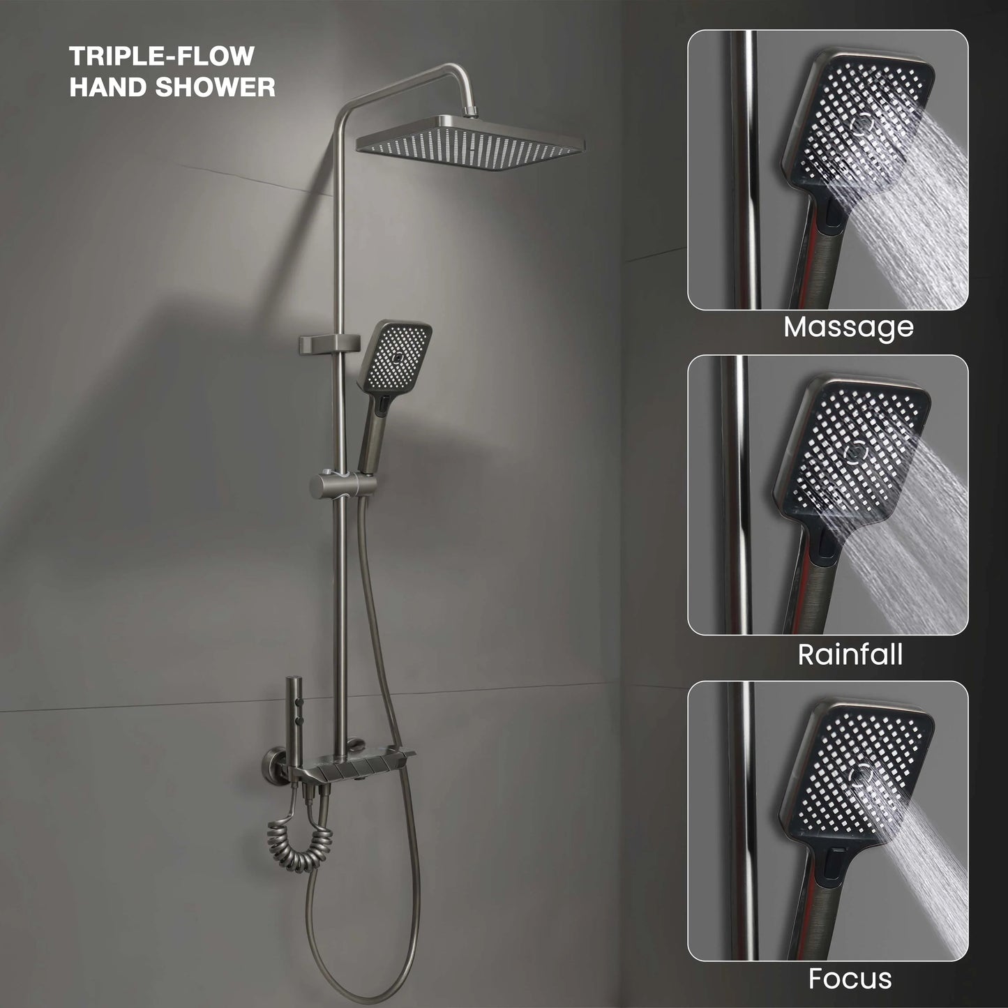 Drizzle Smart Shower Panel Set