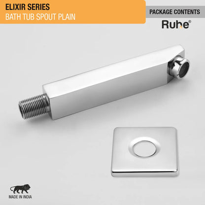 Elixir BathTub Plain Spout Brass Faucet package content