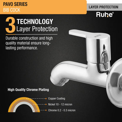 Pavo Bib Tap Brass Faucet 3 layer protection