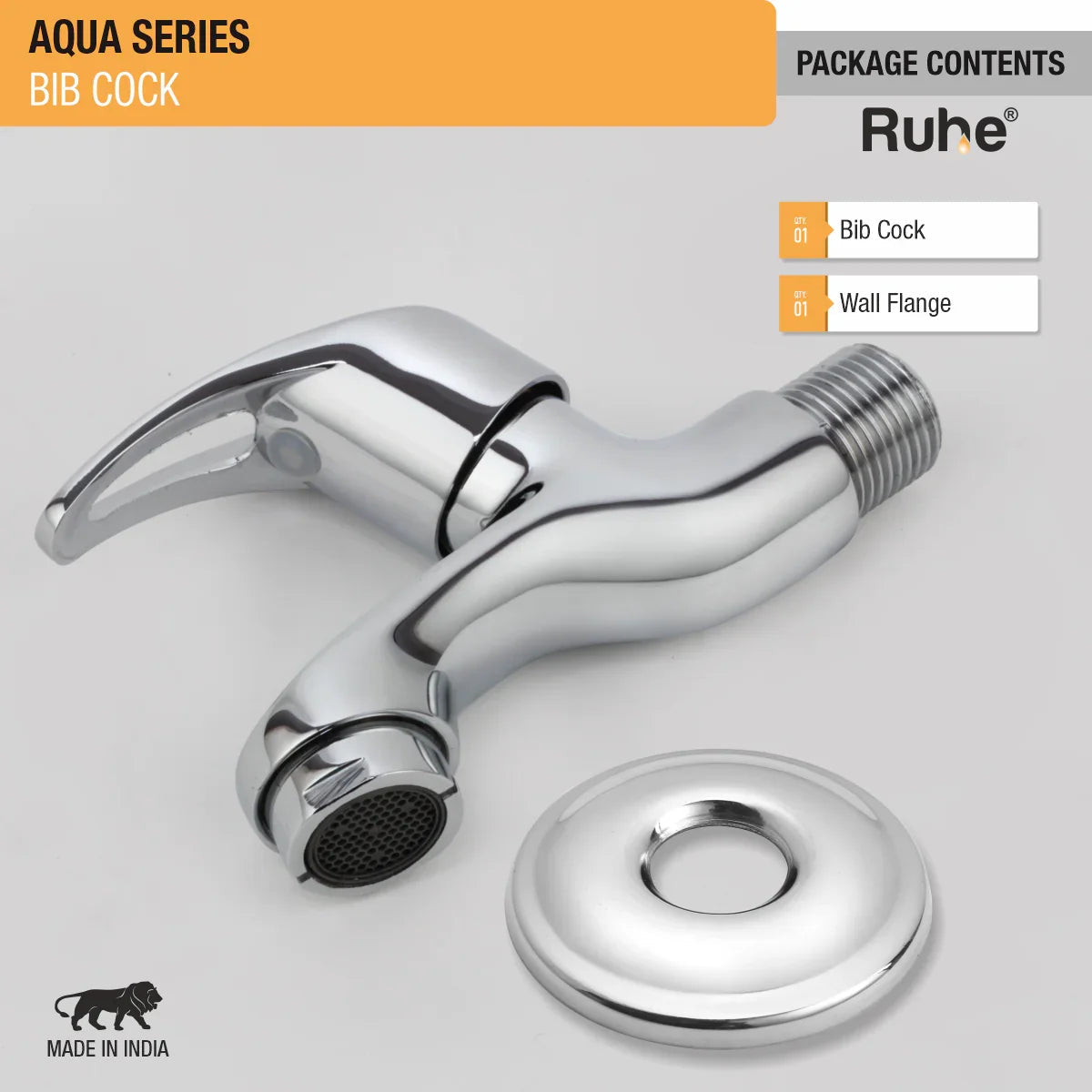 Aqua Bib Tap Brass Faucet package content