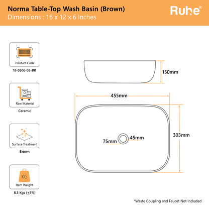 Norma Table Top Wash Basin