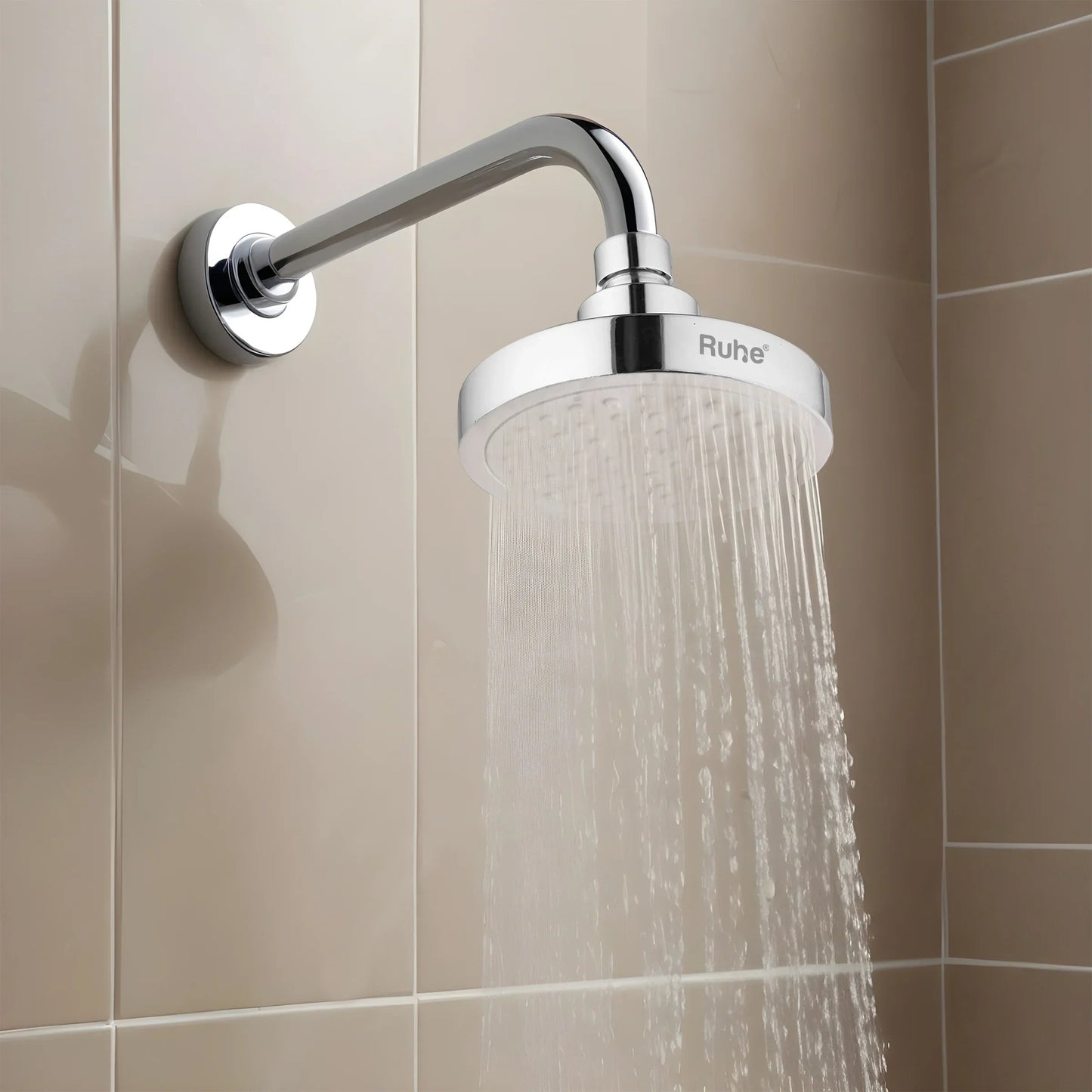 Cosmo Overhead Shower (4 Inches) with Shower Arm (9 Inches)