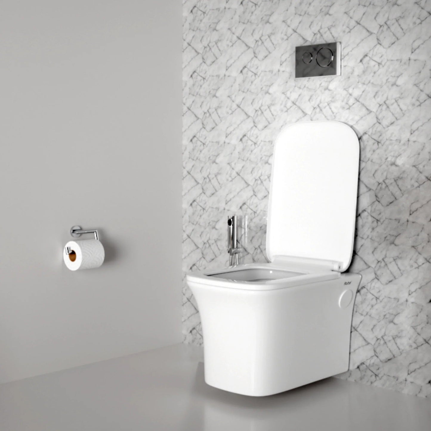 Crystal Wall-Hung Western Commode