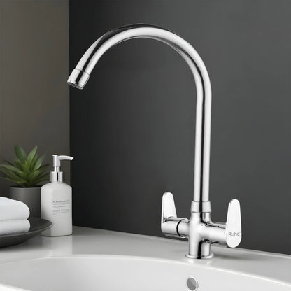 Eclipse Deck Mount Wash Basin Mixer Tap with Swivel Spout