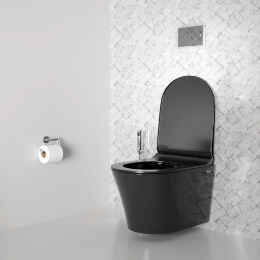 Noir Wall-Hung Western Commode