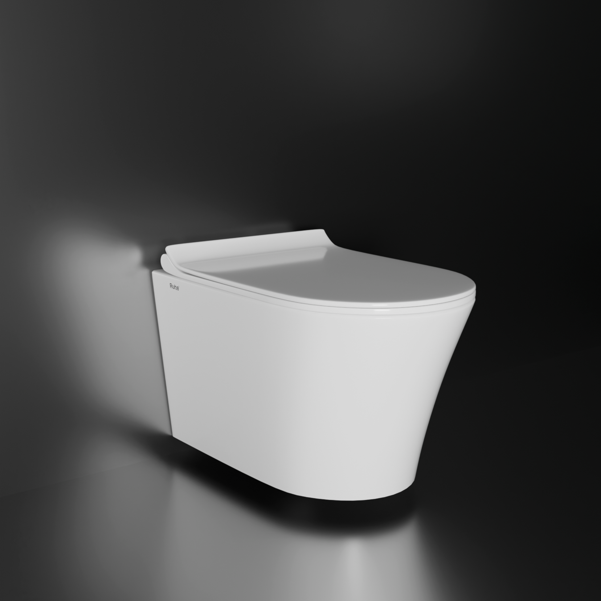 Noir Wall-Hung Western Commode White1
