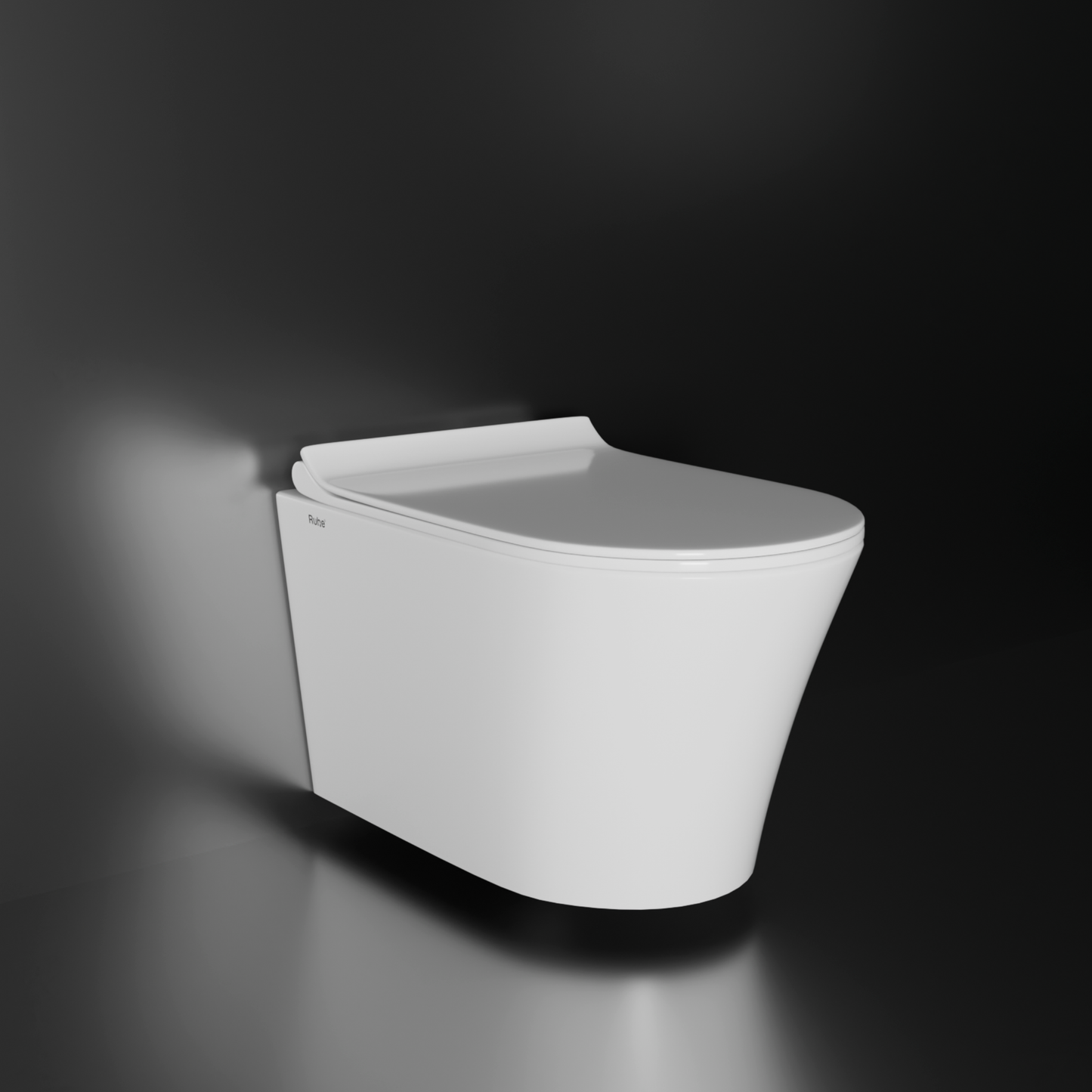 Noir Wall-Hung Western Commode White1
