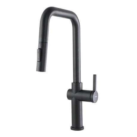 Opulo Dual Flow Pull-Out Kitchen Mixer Faucet Matte Black