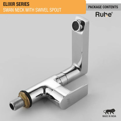 Elixir Swan Neck with Swivel Spout Faucet package content