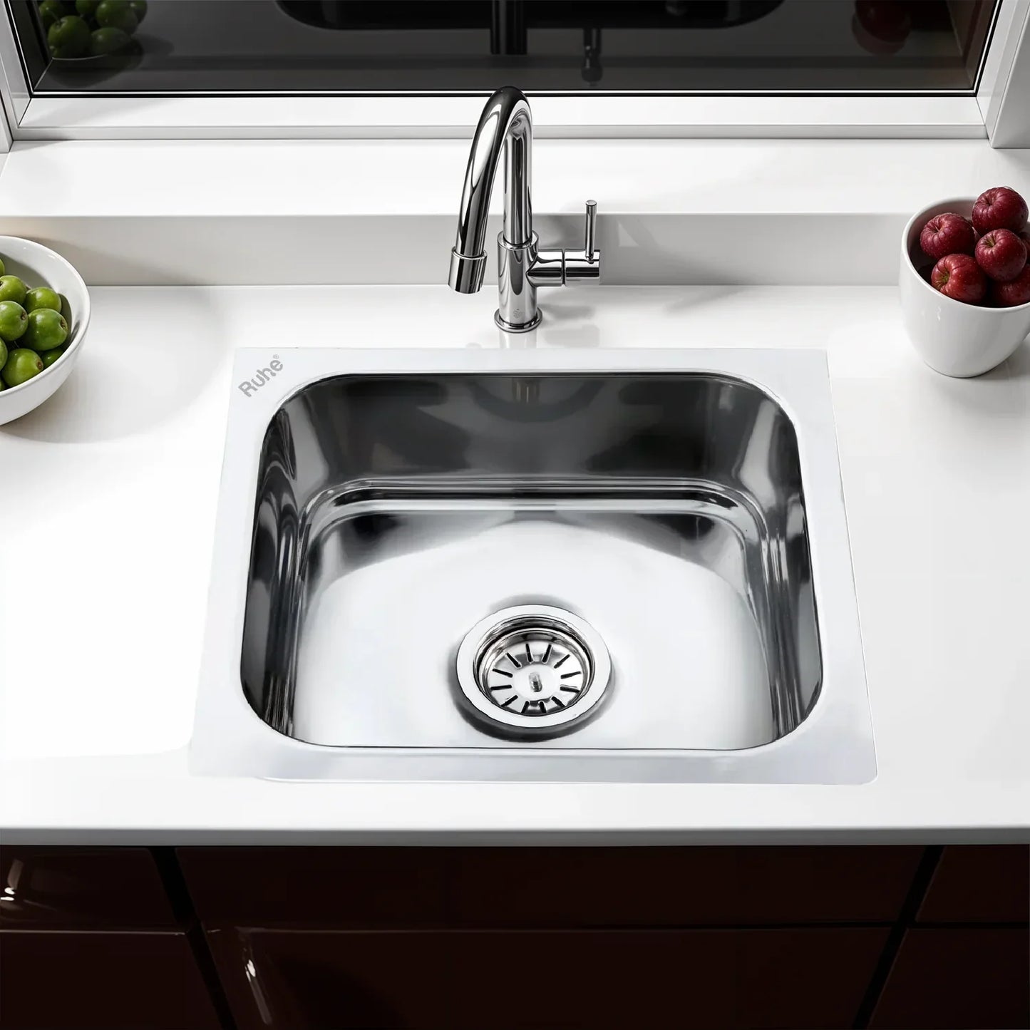 Single Bowl Kitchen Sink (27 x 21 x 9 Inches)