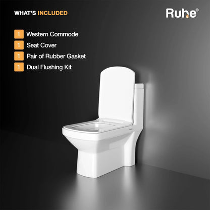 Tempo One-Piece Western Commode, What’s Included