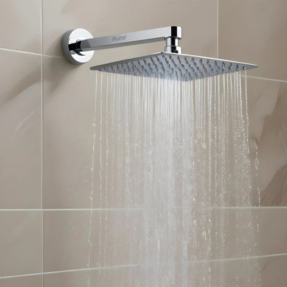 Ultra Sleek 304-grade SS Overhead Shower (4 x 4 Inches)