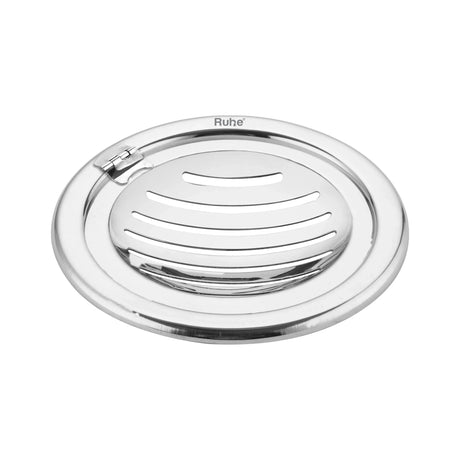 Vertical Round Jali Floor Drain (5 Inches) with Hinged Grating Top (Pack of 2)