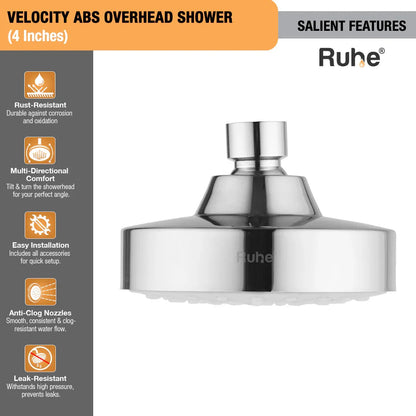Velocity ABS Overhead Shower (4 Inches)