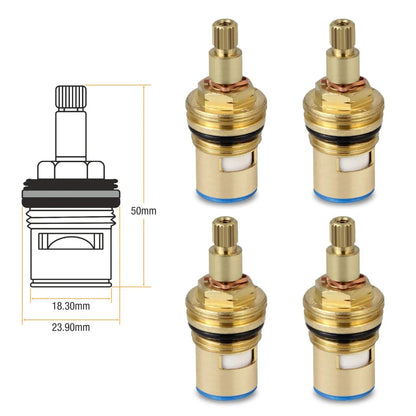 Brass Ceramic Disc Cartridge (Quarter-Turn) (Pack of 4) (Heavy)