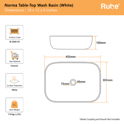 Norma Table Top Wash Basin