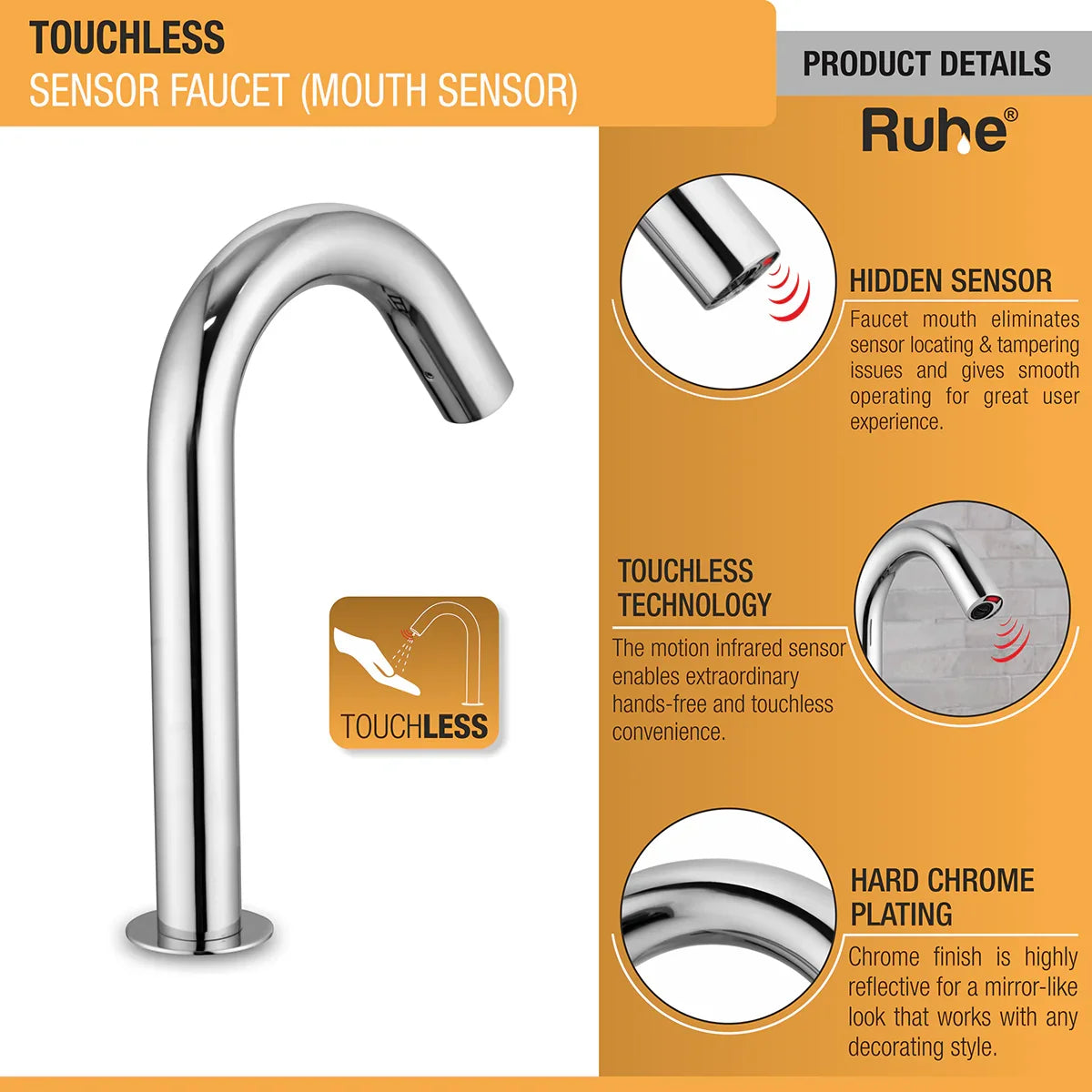 Automatic Touchless Faucet with Mouth Sensor product details