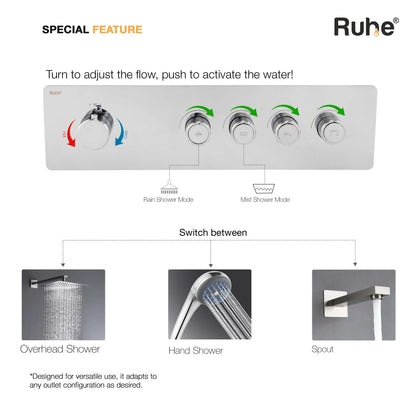 Vario 4-Function Thermostatic Diverter Set