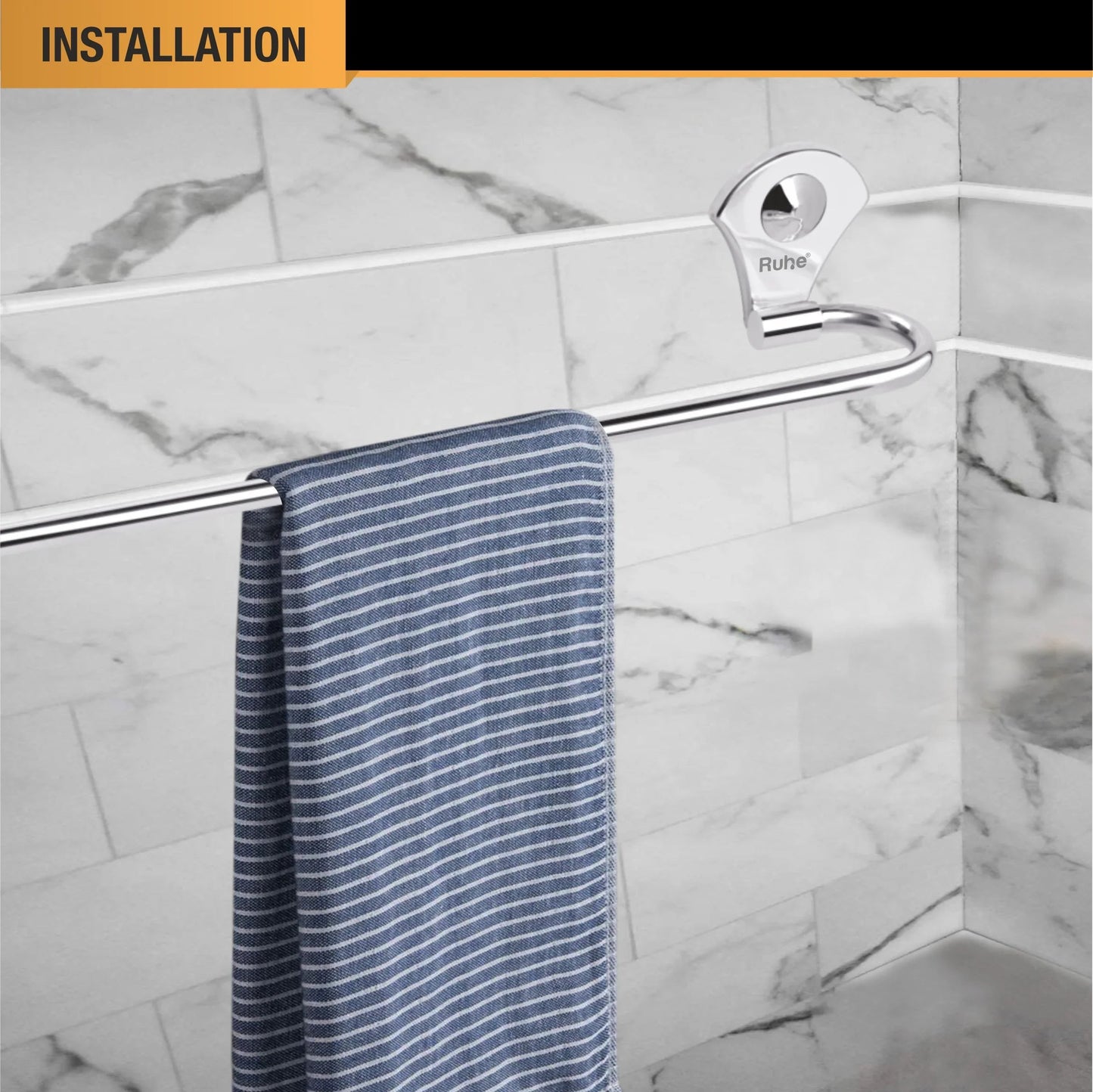 Feather Stainless-Steel Towel Rod (24 inches) 3