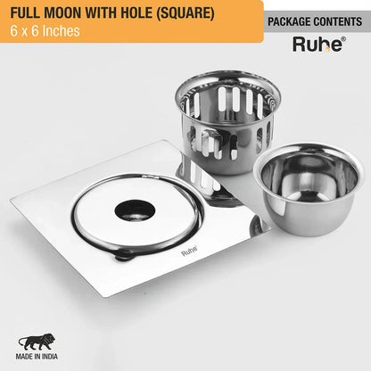 Full Moon Floor Drain with Cockroach Trap