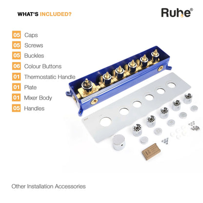 Vario 5-Function Thermostatic Diverter Set