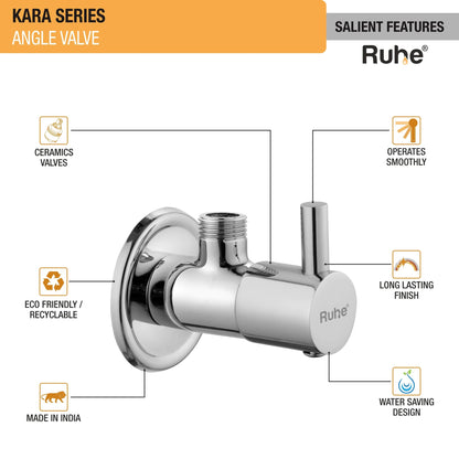Kara Angle Valve Brass Faucet features